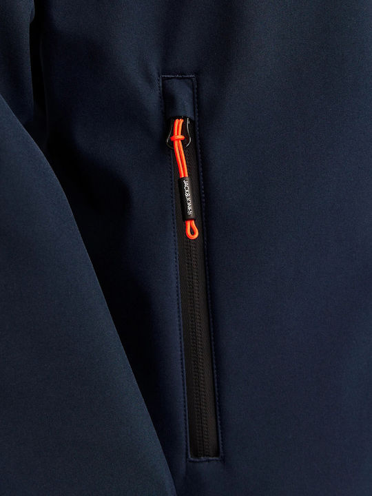 Winter Jacket Softshell Waterproof and Windproof Navy Blazer Blue