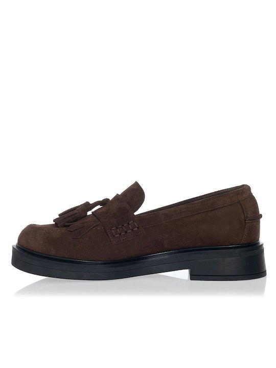 Sante Day2day Leather Women's Moccasins in Brown Color