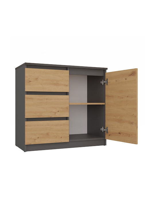 Malwa 1d3s Chest of Drawers Anthracite Artisan