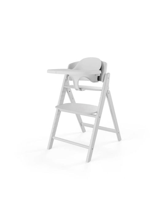 Cybex Click & Fold Scaun Înalt De Masă Bebe Pliabil 4 În 1 Cu Înălțime Reglabilă Alb Complet