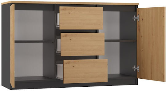 Malwa 2d3s/ba Anthracite Artisan Chest Drawers