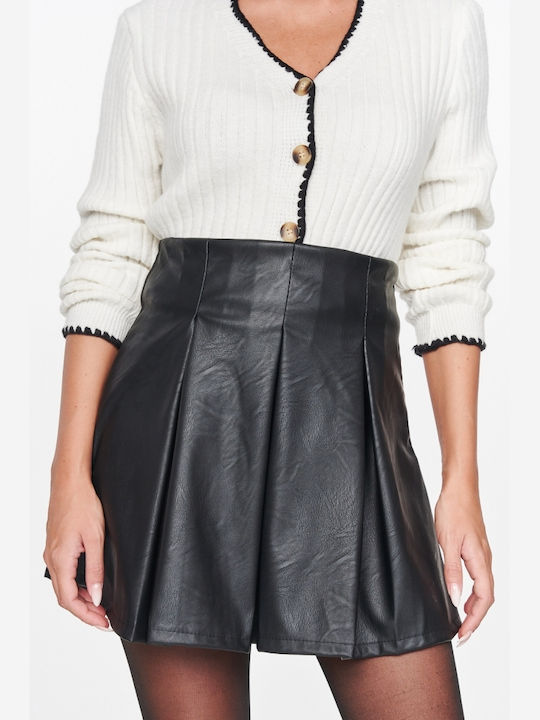 Leder Mini Rock Black