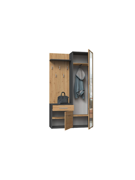 Duo Wardrobe Duo Anthracite Artisan