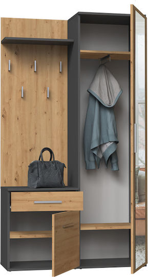 Duo Wardrobe Duo Anthracite Artisan