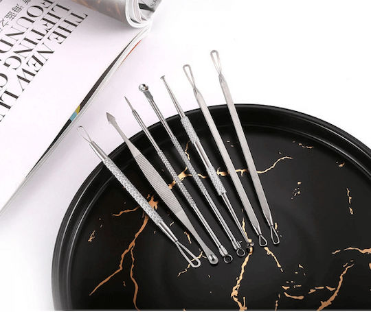 7 Instruments Kit Zola Stainless Steel Cosmetics Blackhead Blackhead Extraction Black