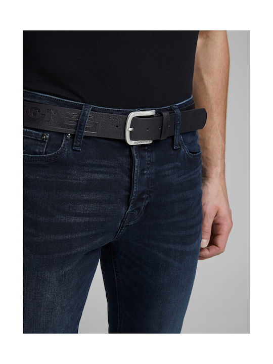 Jack & Jones Men's Leather Belt Black