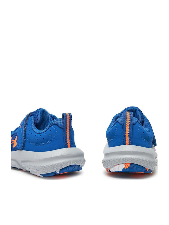 Ua Bps Assert 10 Ac Kids Sports Shoes Running with Hoop & Loop Closure Blue