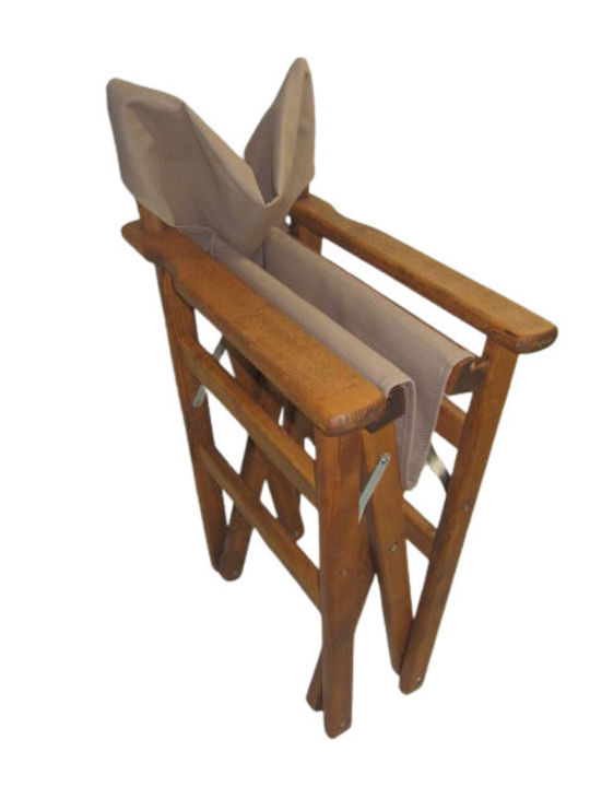 Director's Chair Wooden Naxos Mocha 60x51x86cm