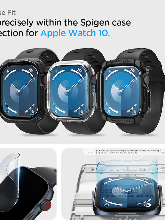 Spigen EZ Fit Screen Protector for the Apple Watch 10 / 11 (42 mm) 2pcs AFL08580