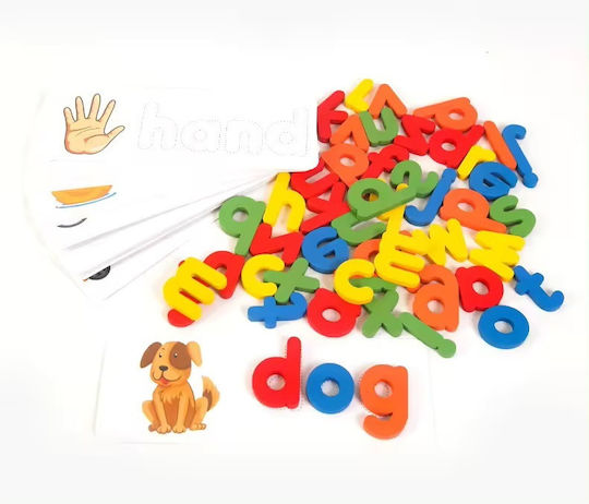 Herokids Montessori Εκπαιδευτικό Παιχνίδι Γράμματα & Αριθμοί από Ξύλο για 3+ Ετών