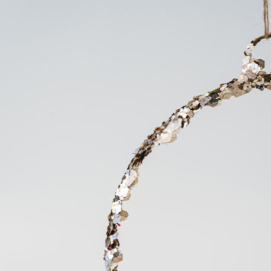 Metallischer Goldener Weihnachtsbaumschmuck 32x42cm