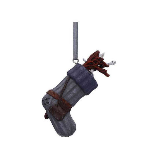 Lord of the Rings Gandalf Hanging Boot Ornament Plastic Gray