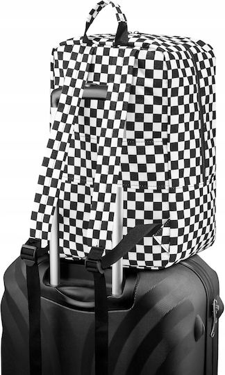Zagatto Reisetasche Zurück 20Es Black/White Stoff L40xB20xH25cm
