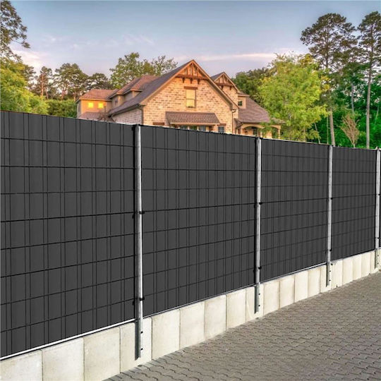 Panou de Gard pentru Intimitate din Grădină Premium PVC 26 X 0,19 M Gri Antracit