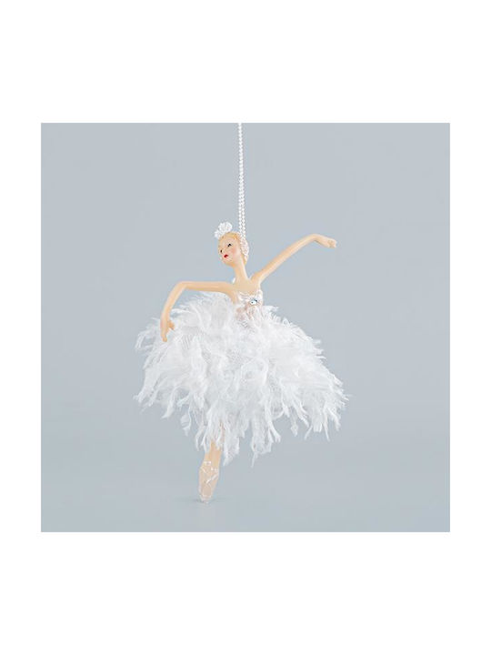 Hanging Ballerina White 18cm