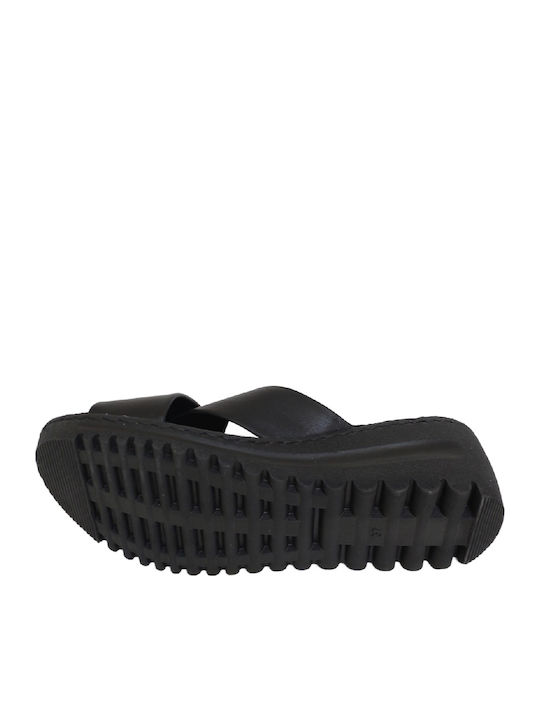 Platforme dama Anatomic în Tip Pantofle Negru