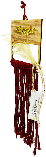 LiebeQueen Hanging Wooden New Year's Lucky Charm LiebeQueen Hanging Wooden New Year's Lucky Charm