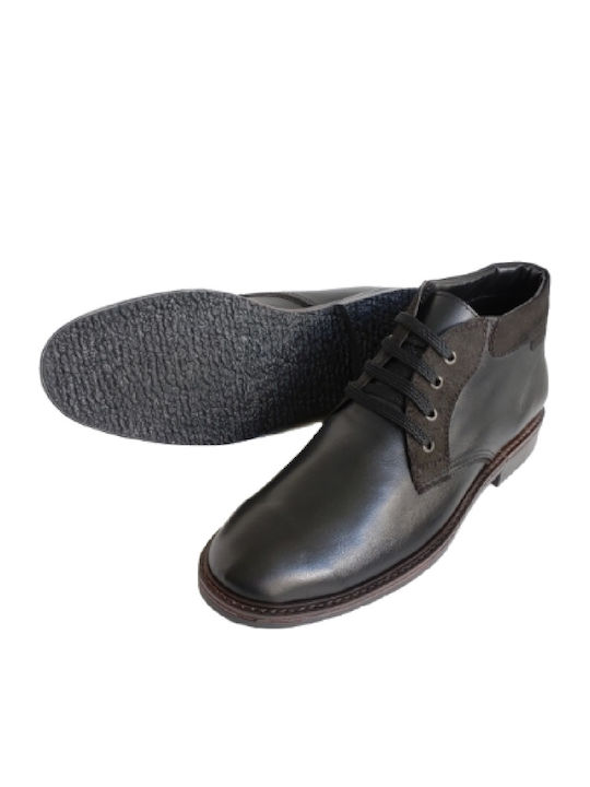 Leder Schwarz Herrenstiefel