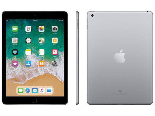 Apple iPad 2018 9.7" Refurbished Tablet with Wi-Fi (2GB/32GB) Grade A Gray