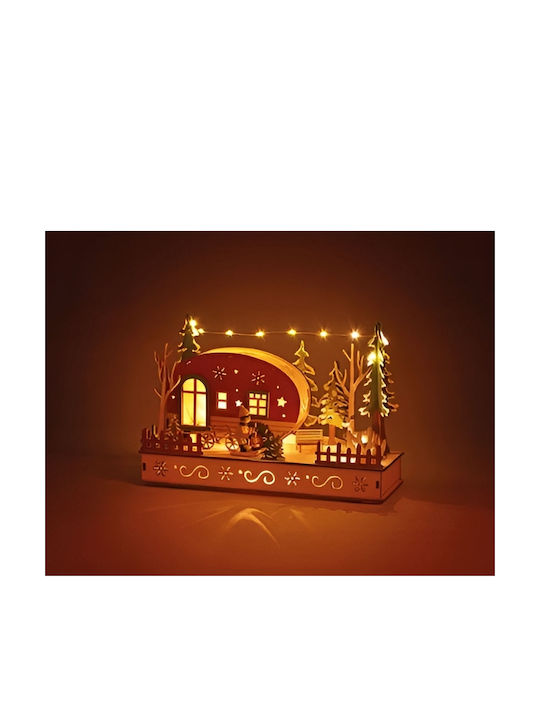 Weihnachts- Beleuchtete Dekorative Darstellung mit Batterie 28x19x10cm