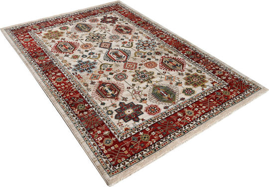Polcarpet Oriental Kazak 695 Schlafzimmer-Teppichsets Modern Farbe Bone Bordo 3 Stück