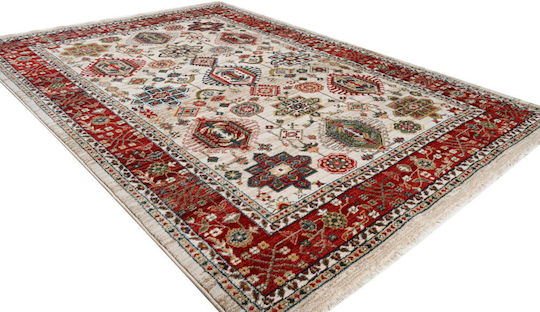 Polcarpet Oriental Kazak 695 Schlafzimmer-Teppichsets Modern Farbe Bone Bordo 3 Stück