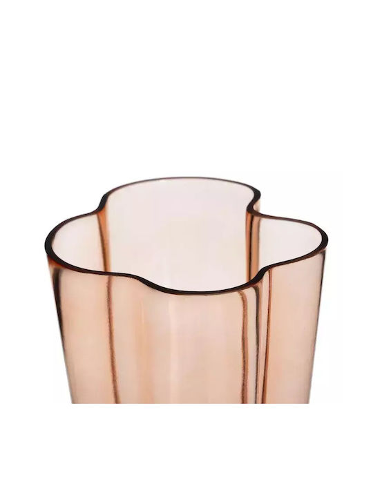 Ixia Regal Διακοσμητικό Βάζο Γυάλινο Καφέ 15x15xΥ30cm