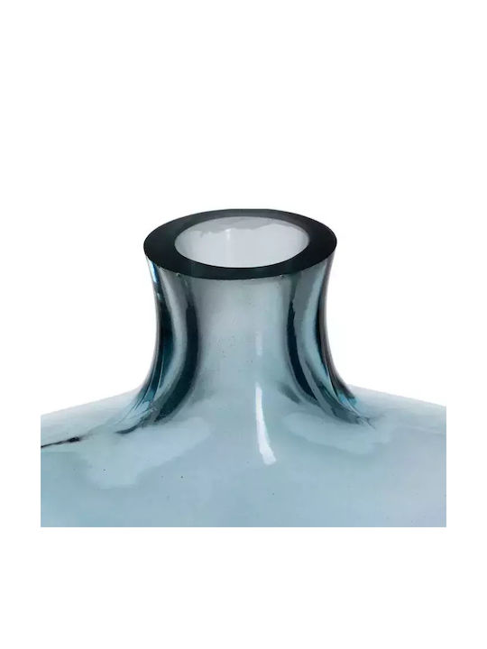 Ixia Regal Διακοσμητικό Βάζο Γυάλινο Μπλε 18x7.5xΥ21.5cm