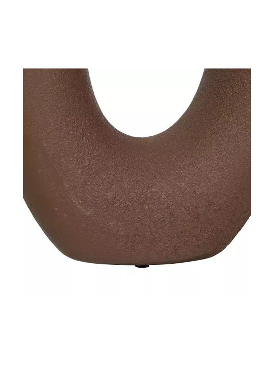 Ixia Regal Διακοσμητικό Βάζο Κεραμικό Καφέ Φ22xΥ43cm