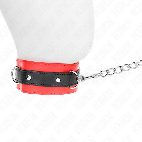 Kink Halsband in Rot Farbe