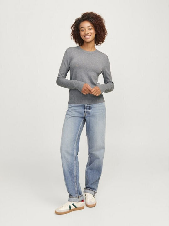 Women's Long Sleeve Sweater Medium Grey Melange