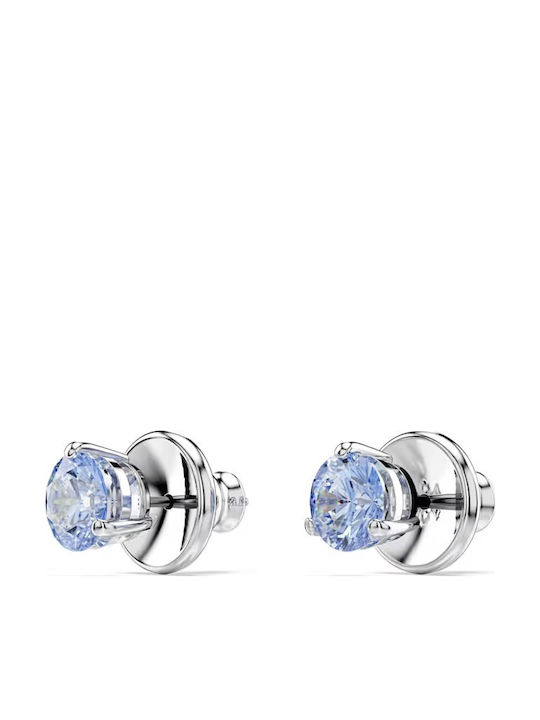 Swarovski Solitaire Обици от Сребърен с Камъни