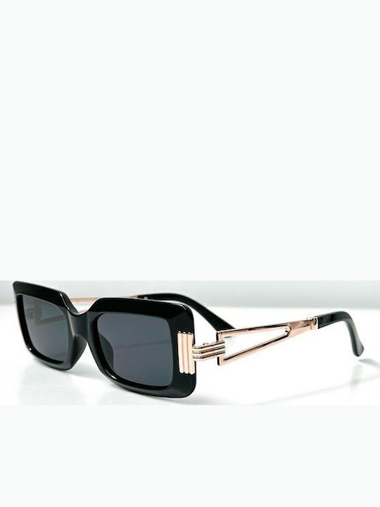 Looks Style Eyewear Sonnenbrillen Μαύρα mit Kunststoff Gestell Looks Style Eyewear Sonnenbrillen Μαύρα mit Kunststoff Gestell