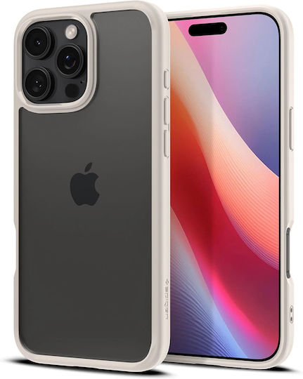 Spigen Ultra Hybrid Umschlag Rückseite Kunststoff 2mm Natural Titanium (iPhone 17 Pro Max / iPhone 17 Pro / iPhone 16 Pro Max)