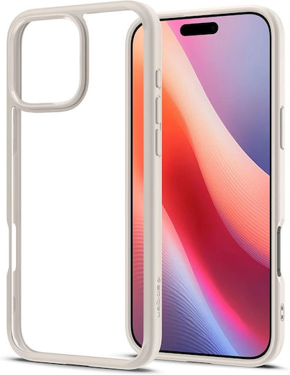 Spigen Ultra Hybrid Umschlag Rückseite Kunststoff 2mm Natural Titanium (iPhone 17 Pro Max / iPhone 17 Pro / iPhone 16 Pro Max)