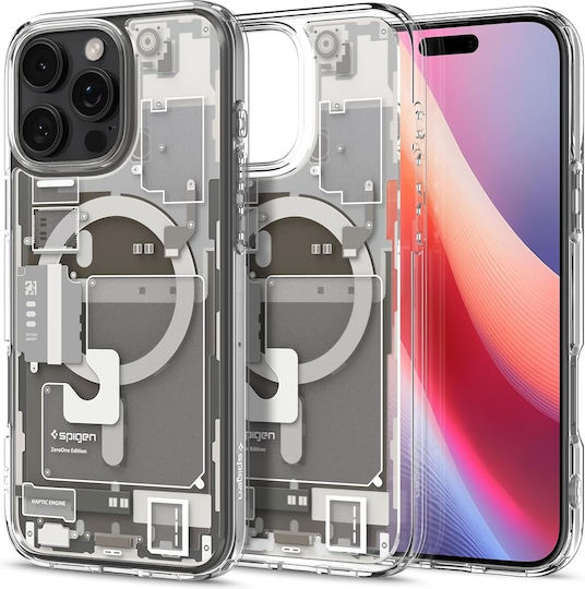 Spigen Ultra Hybrid Zero One (MagFit) Umschlag Rückseite Kunststoff 2mm Natural Titanium (iPhone 17 Pro Max / iPhone 17 Pro / iPhone 16 Pro Max)
