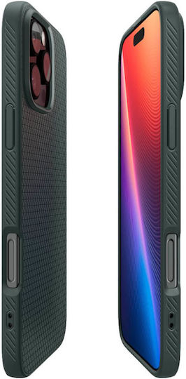 Spigen Liquid Air Umschlag Rückseite Silikon Abyss Green (iPhone 17 Pro / iPhone 16 Pro)