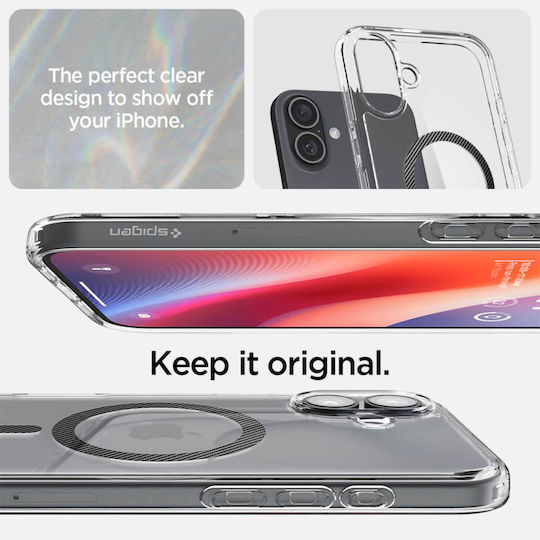 Spigen Ultra Hybrid MagFit Back Cover Plastic 1.2mm Carbon Fiber (iPhone 16)