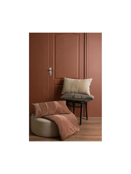 Vivaraise Vivaraise Sofa Cushion Fara 100% Cotton Bois De Rose 40x65cm