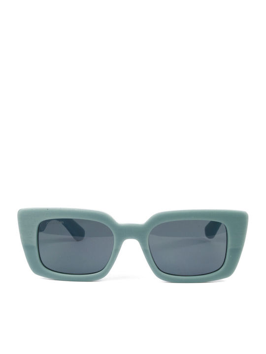 Calvin Klein Women's Sunglasses with Blue Plastic Frame and Gray Lens CK24512S 413