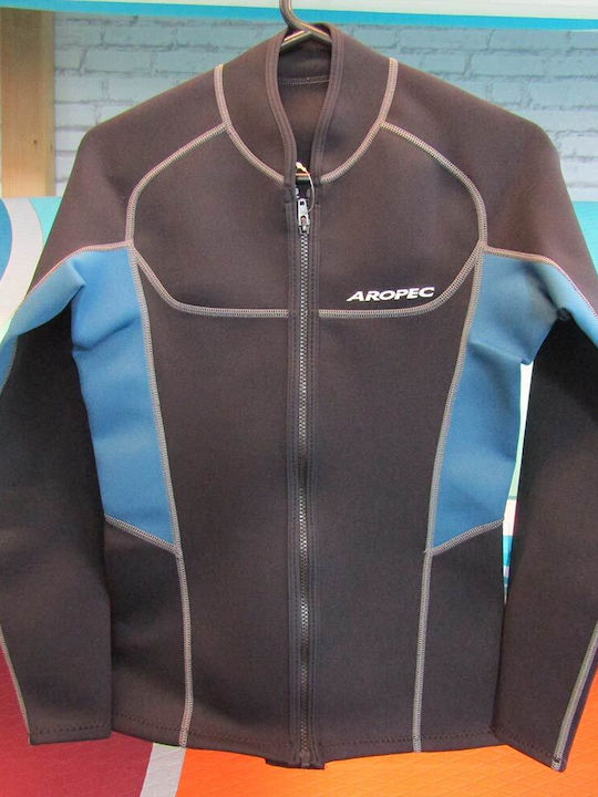Neoprenjacke 1,5 mm Herren Schwarz Blau Aropec Ds-7b138m-1,5mm-Jacke-Mn