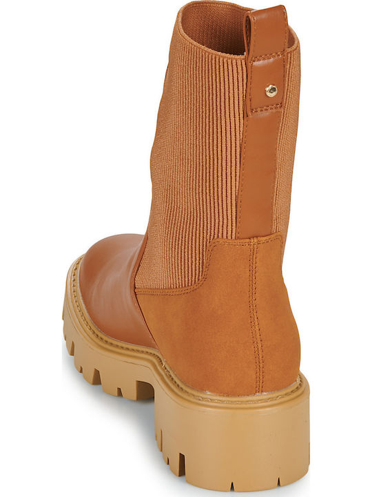 Damen Chelsea Stiefeletten Braun