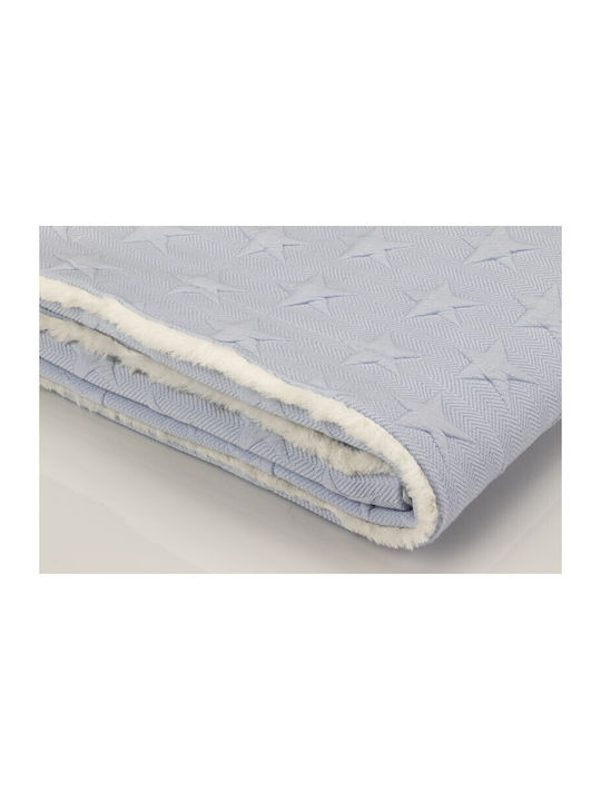 Interbaby Blanket Nursery Swaddling Blankets Universo Blue Blue 80x110cm
