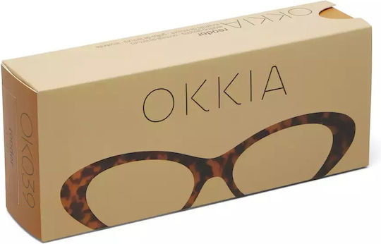 Okkia Дамски Очила за четене +2.50 в Златист цвят