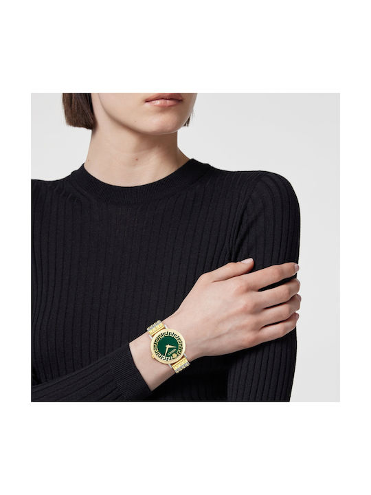 Versace Women's Watch 35mm Battery with Gold Stainless Steel Bracelet
