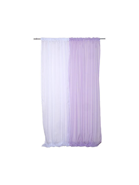 Viopros Curtain with Pencil Pleat Lilac 140x270cm