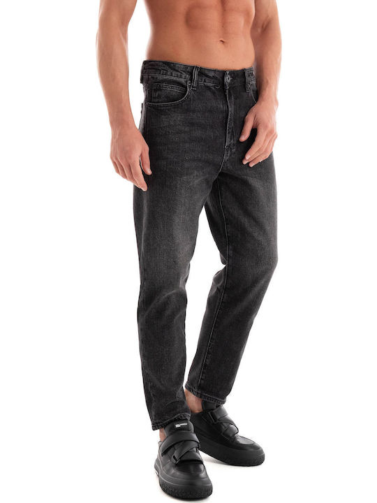 Ανδρικό Παντελόνι Τζιν με Slim Εφαρμογή Black