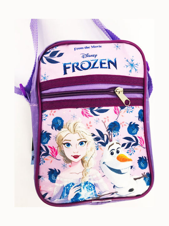 Geantă de umăr pentru copii Frozen Elsa Olaf Mov