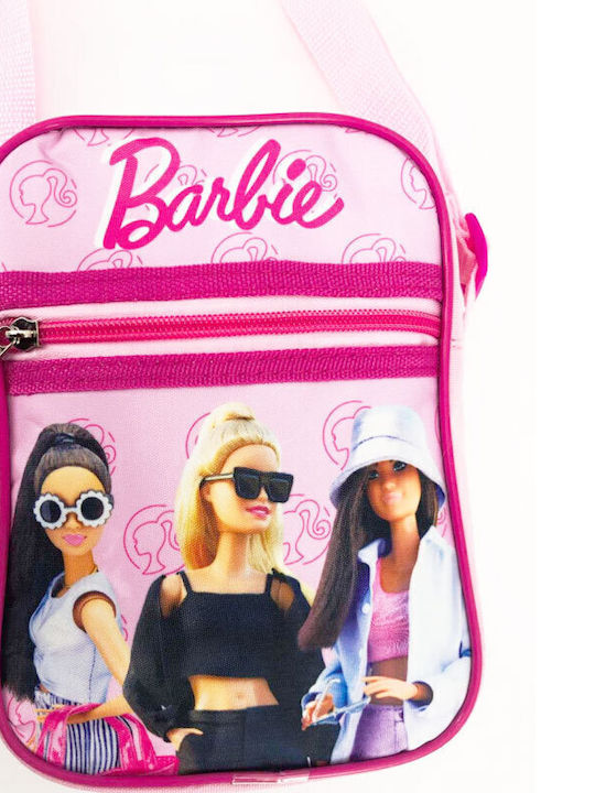 Geantă de umăr roz pentru copii Barbie
