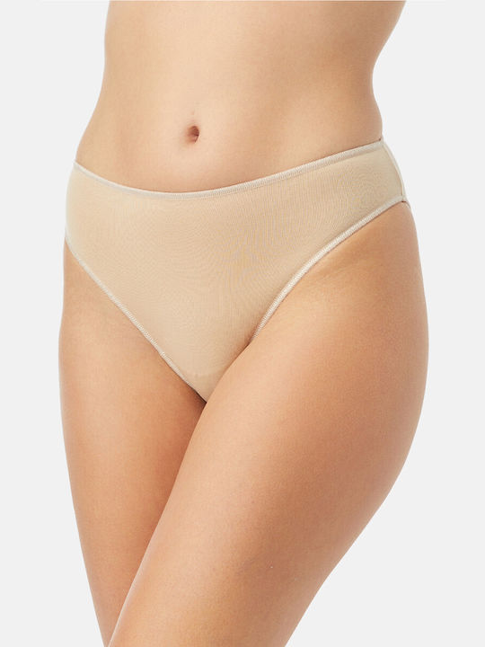 Minerva Fimelle Women's Brazil 2Pack Seamless Beige